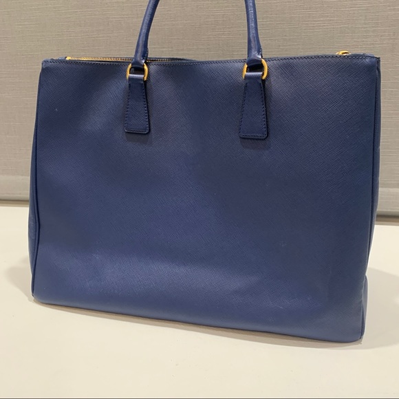 Prada Blue Saffiano Lux Tote Bag- Listing 1 - Picture 13 of 16